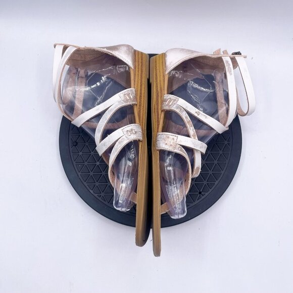 Blowfish Malibu Strappy Gladiator Flat Sandals Zip Back Women's Size 8.5 - Picture 4 of 9